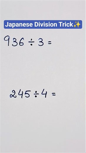 Japanese Division Method🔥| Learn Division Easily | Infinity by Vishali #japanesedivision #division