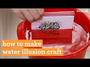How to make water illusion science experiment for kids