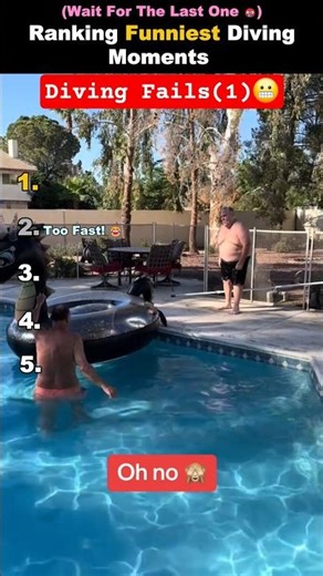 Ranking Funniest Diving Moments #funny #funnyvideos #ranking #water #fails #top5