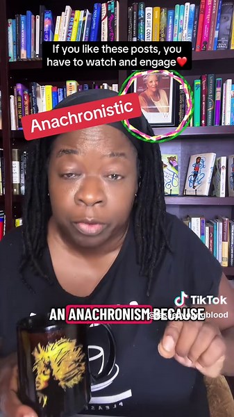 Anachronism (pronounced ah-NACK-ruh-nism) is a Greek word meaning “backward time.” It’s what happens when an author, deliberately or accidentally, puts historical events, fashions, technology, etc., in the wrong place. This could include simple things like a historical film putting the wrong type of weapon in the hands of the soldiers, or it could be extreme inaccuracies such as having cavemen fight dinosaurs. The point is that the story shows something happening at a time when it would be impos