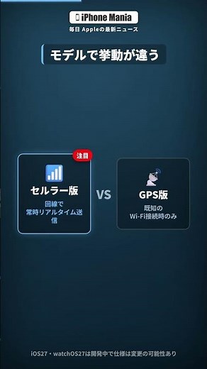 iOS27でApple Watchの「探す」が進化！スマホ置いても現在地が届く