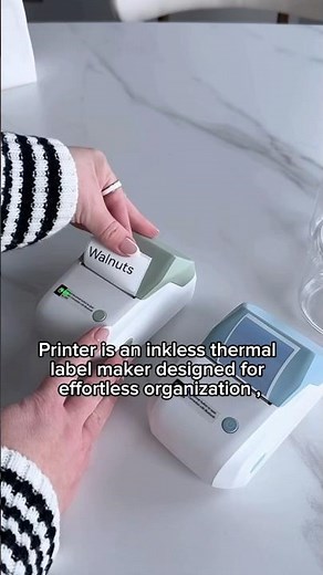The Phomemo Label Printer is an inkless thermal label maker designed for effortless organization.