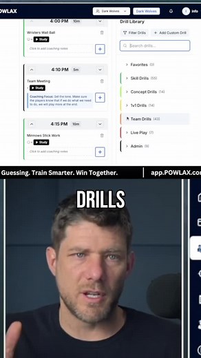 Teaching new players how to play on the boards is crucial to new players entering the box. Watch more for free at app.powlax.com/powlax-resources | Powlax | Facebook