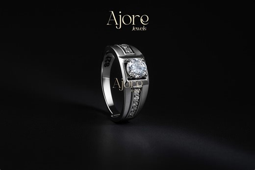 Sterling Silver Zirconia Ring for Men – Gift for Husband, Boyfriend, or Dad. - Etsy