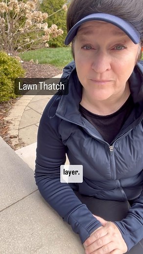 A thatch layer in your lawn is not a problem unless it’s a half inch thick or more. Thatch problems can be resolved by aerating your lawn to reduce compaction. It also can be reduced by proper watering: be sure to water deeply and infrequently. I like to water twice a week in the heat of summer and really thoroughly soak those roots. Allowing the top inch to dry out in between watering means the roots of the plant are going to push deeper to find the water and that makes your lawn healthier and 