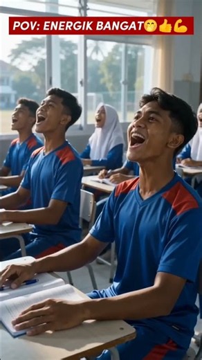The teacher is so energetic🤭👍💪