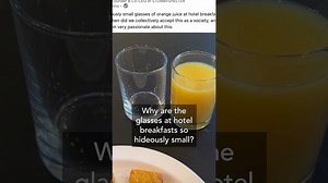 I discovered the secret of tiny juice glasses 🍊