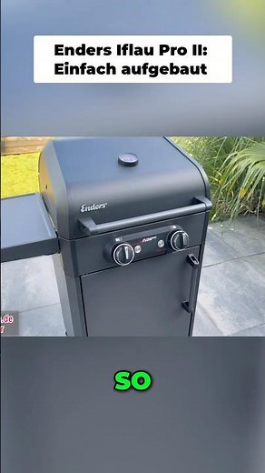 Easy assembly: Attach the side panels and sheets! Enders eFLOWPRO 2 TURBO SHADOW ELECTRO GRILL