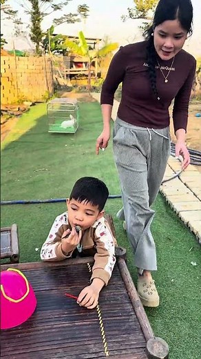 “Chaotic Kid Gets a Funny Lesson! 😂 – Hilarious Family Moment