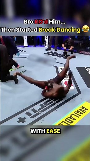 Bro KO'd Him... Then Started Break Dancing! 😂 #ufc