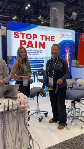 This saddle stool from DNTL Health promotes proper lumbar posture and spinal support, helping our team stay comfortable while providing high-quality patient care!