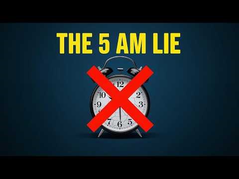 The 5 AM Paradox Why Waking Up Early is Useless (Unless You Do This One Thing). 🌅