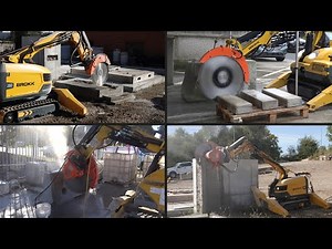 Echidna diamond saws on Brokk robots