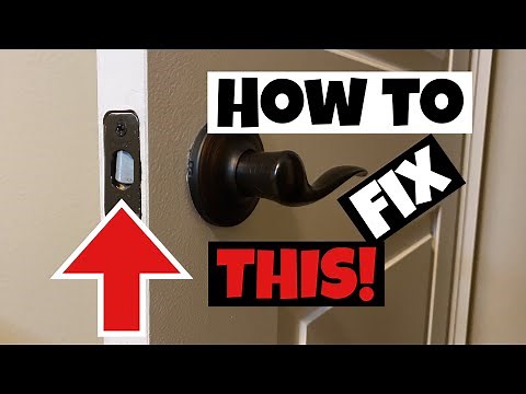 Save Money Now! (DIY) How to fix a door latch with a jammed latch bolt (not working correctly)