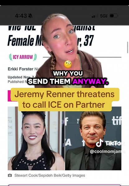 Jeremy Renner threatens partner with immigration!! #jeremyrenner #filmmaker