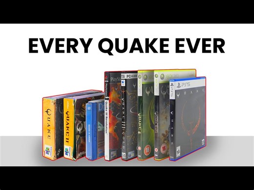 【4K】开箱《雷神之锤 Quake》系列历代实体版游戏 1998-2021 | 作者：OpenGame