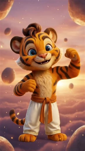 Want to get strong like a tiger? 🐯💥 Try these 3 power poses: 🦖 Plank • 🌳 Tree • 🐍 Cobra Comment 🐯STRONG🐯 for Part 2. Don't skip - the Cobra is the best one 😮💨 #fyp #kidsyoga #strength #yogatiktok #plank