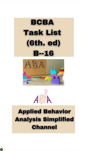 BCBA Task List: Identify Examples of Motivating Operations.