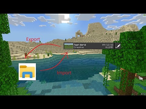 How to Import/Export Minecraft Bedrock Worlds from/to Files