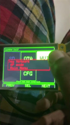 ESP32 Cheap Yellow Display Board – CYD (ESP32-2432S028R) installed bmorcelli launcher#trend#iot#ict
