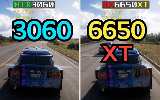 3060 vs 6650XT 6款游戏2K极高画质实测对比