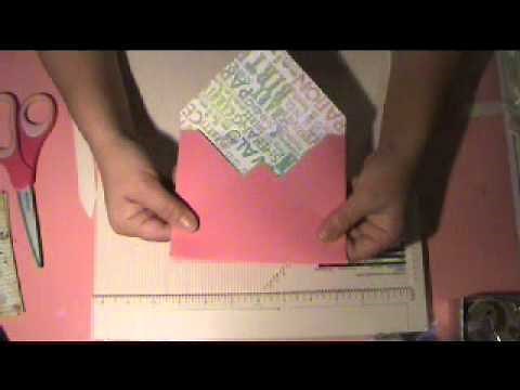 HOW TO MAKE A CUSTOM ENVELOPE with MARTHA STEWART SCORE BOARD