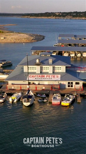 Captain Pete’s Boathouse is the premier floating restaurant and bar on Lake Travis, located at Point Venture. By land or by lake it’s like taking a vacation in your own backyard! | Captain Pete's Boathouse