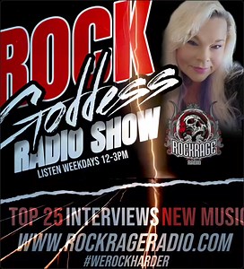 Tune in weekdays noon-3pm est Rockrageradio.com | The Rock Goddess Radio show