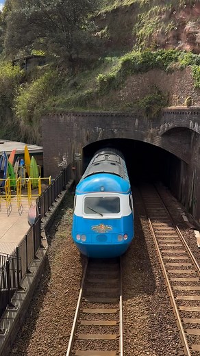 🚆THE MIDLAND PULLMAN - DAWLISH🚆 It’s not often we get to see a bright blue train travelling along the mainline in Dawlish, so it was lovely to see The Midland Pullman visiting us along the sea wall this lunchtime, under a cloudy but sunny sky. If you’re an early riser, you can catch a glimpse of it again tomorrow morning at 6:32AM (beware timings can change), as it heads north to York. Check out the @coastcams247 website for the full 2025 proposed heritage specials timetable. Are you coming to