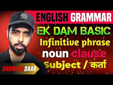 Noun clause and infinitive as a subject in english grammar