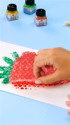 Bubble Wrap Painting Tutorial