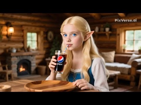 Elf Girl Tries PEPSI for the First Time 🥤✨ | Fizzy ASMR Sounds