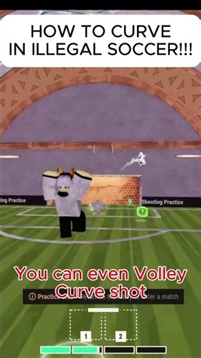 HOW TO CURVE IN ILLEGAL SOCCER! #roblox #fyp