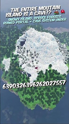 A Hollow Island Hiding the Deep Dark? This Minecraft Seed is CRAZY 🌲🧊