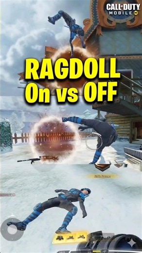 RAGDOLL Graphics Setting On vs OFF in COD Mobile | Call of Duty Mobile