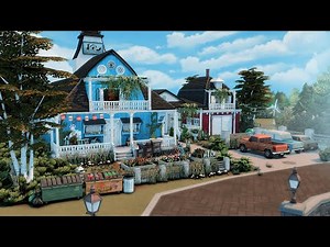 Vet Clinic 🐶 & Animal Shelter 🐱 with Small House 🏡 The Sims 4 - Stop motion speed build (NO CC)