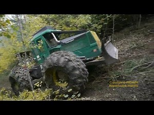 TIMBERJACK 240 SKIDDER debardage en montagne [HD]