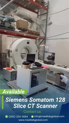 Siemens SOMATOM 128 Slice CT Scanner – For Sale! The Siemens SOMATOM 128 Slice CT Scanner combines technological innovation and clinical precision, delivering clear, detailed images in seconds. Ideal for cardiovascular, neurological, and full-body applications. For pricing call 📲 (305)-234-0084⁠ or email us at 📧 info@medilabglobal.com⁠ ⁠ #miami #florida #imaging #doctor #healthcare #medicalimagingequipment #radiology #carms #ctscanner #bonedensity #mammography #xray #surigcal #medilabglobal #p