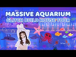 🐬🐠 HUGE Aquarium Glitch Build HOUSE TOUR 🐡🐳 | Adopt Me Build