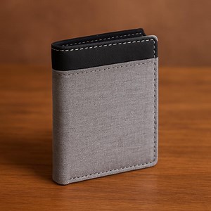 Slim Fabric Wallet - Minimalist Bifold Wallet for Men With ID Window - Etsy Australia