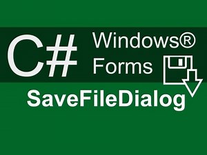 C#: SaveFileDialog (Speichern) - Windows® Forms