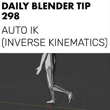 Daily Blender Tip 298 - Using Auto IK to animate faster (Blender 2.8)