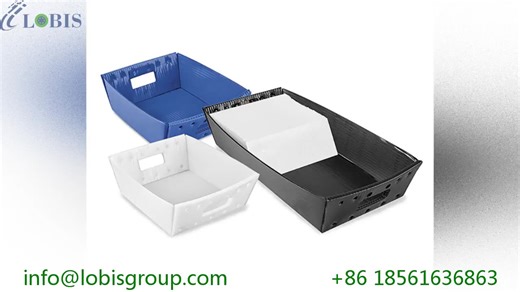 Custom Size PP Corrugated Plastic Tool Packaging Box Corflute Tote Storage Bin