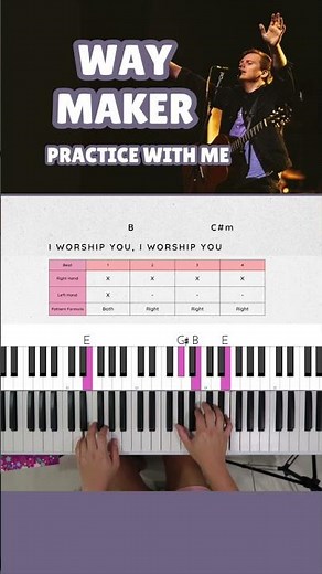 Way Maker – Leeland | Piano Play-Along Track (Full Worship Song – Key of E) (Part 1)