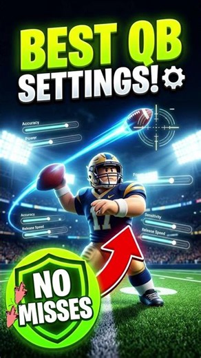 THE ULTIMATE QB SETTINGS TO NEVER MISS A THROW IN UF! 🎯⚙️ #roblox