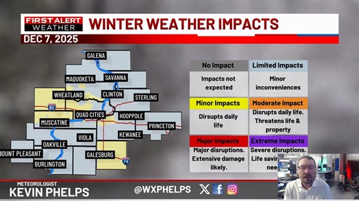 22K views · 108 reactions | A First Alert Day is in effect Sunday morning for a second round of 2–4 inches of fluffy snow. This will be a quick-hitting system, with most areas snow-free by 8 AM, so there is a small window for slippery travel and conditions will rapidly improve by the afternoon. | KWQC TV6 News | Facebook