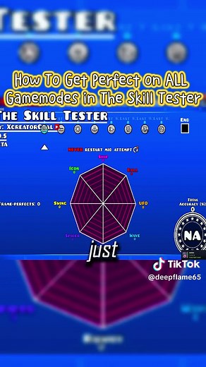 How to get perfect on all game modes in the skill tester#geometrydash #geometrydashlevel #geomtrydashboss #geomtrydashmobile #geometrydashchallenge