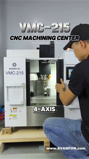 Compact 4Axis CNC Machining Center|Small Benchtop Milling Machine|SVANFON Precision DIY Metalworking