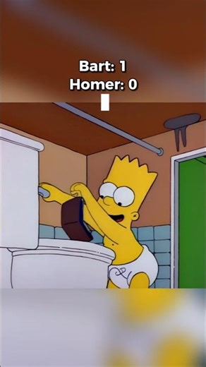 Baby Bart was a savage since day one #simpsons #shorts