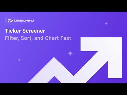 Ticker Screener: Filter, Sort, and Chart Fast